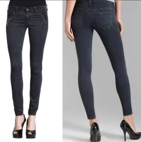 AG Adriano Goldschmied WILLOW Zip Pockets Jeans - Picture 1 of 9